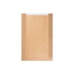 Pungă din hârtie cu fereastră 18cm 26+7 x 40 cm [1000 buc]
