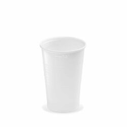Pahar (PP) alb Ø78mm 0,3L [100 buc]