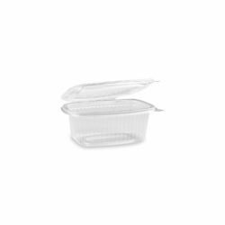 Bol (PP) cu capac, oval, transparent, 250ml [50 buc]