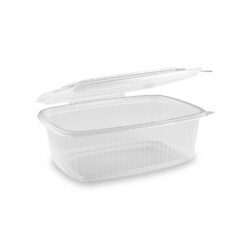 Bol (PP) cu capac, oval, transparent, 1000ml [50 buc]
