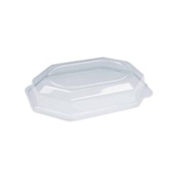 Capac bombat (rPET) transparent pentru tava 74935 [10 buc]