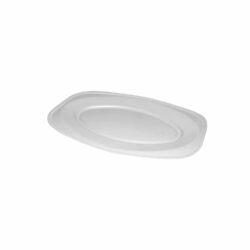 Tavă (XPS) ovală albă 35 x 24,7 cm [10 buc]
