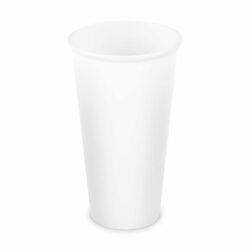 Pahar din hârtie alb Ø90mm 610ml `XXL: 0,5L/20oz` [50 buc]