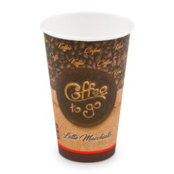 Pahar din hârtie "Coffee to go" Ø90mm 510ml `XL: 0,4L/16oz` [50 buc]