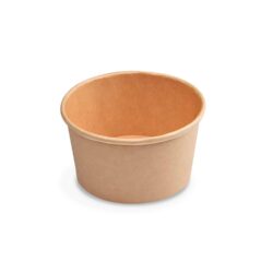Bol din hârtie (PAP/PE) kraft Ø115mm 350ml `S` [50 buc]