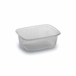 Caserolă (PP) dreptunghiulară transparentă 108 x 81 mm 200ml