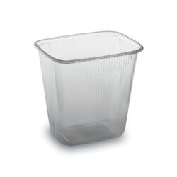 Caserolă (PP) dreptunghiulară transparentă 108 x 81 mm 500ml