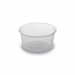 Caserolă (PP) rotundă transparentă Ø101mm 250ml