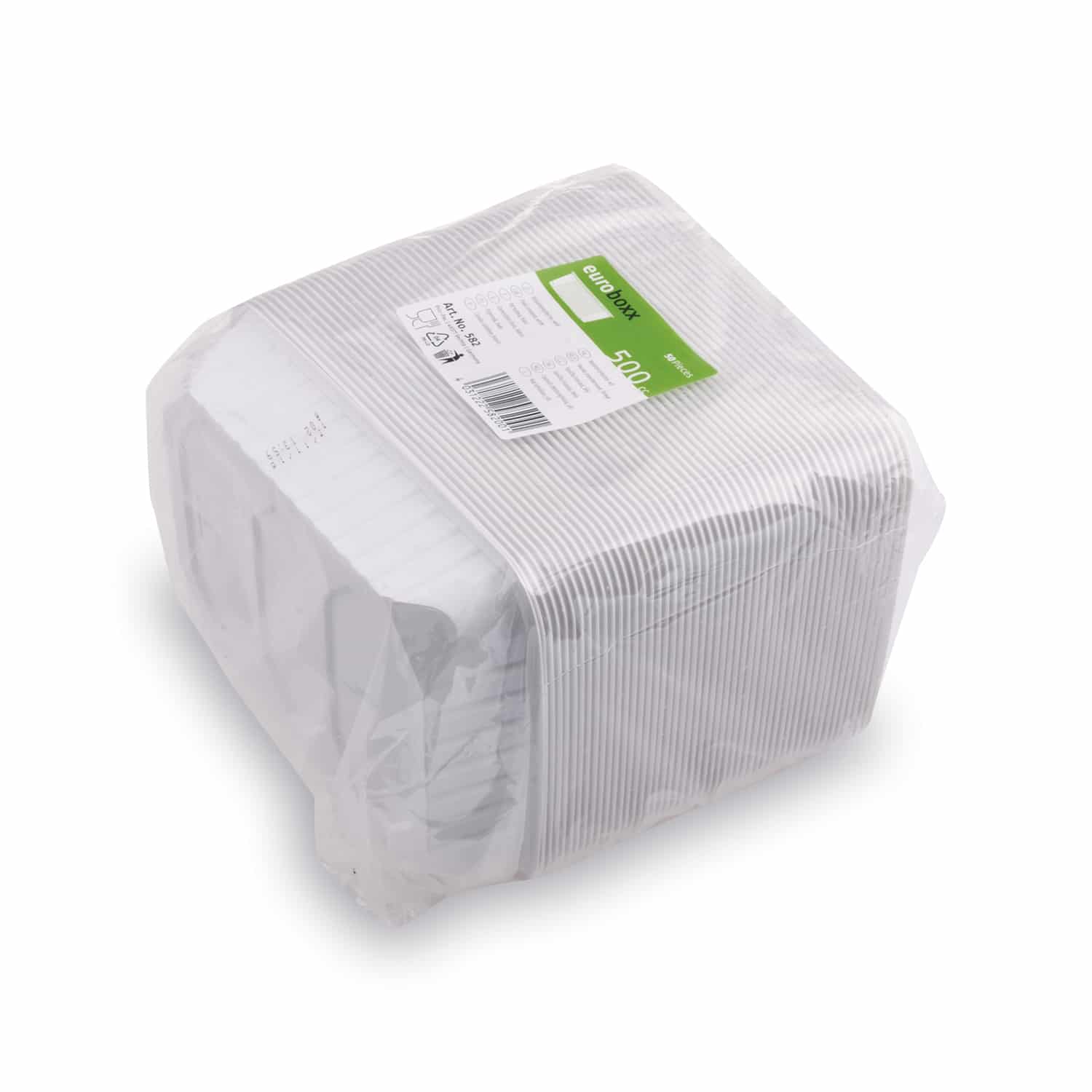 Tăviță (PP) dreptunghiulară albă 186 x 133 mm 500ml