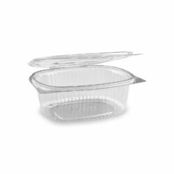 Caserolă (rPET) cu capac ovală transparentă 750ml