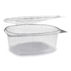 Caserolă (rPET) cu capac ovală transparentă 2000ml