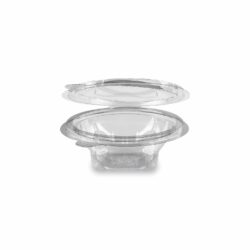 Caserolă (rPET) cu capac rotundă transparentă 150ml