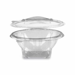 Caserolă (rPET) cu capac rotundă transparentă 750ml
