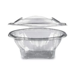 Caserolă (rPET) cu capac rotundă transparentă 1000ml