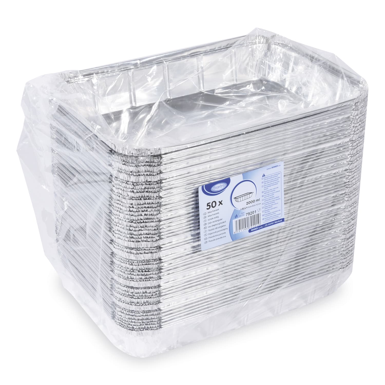 Caserolă (ALU) dreptunghiulară 315 x 215 x 43 mm 2000ml