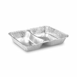 Caserolă meniu (ALU) cu 2 compartimente 227 x 177 x 30 mm 810ml