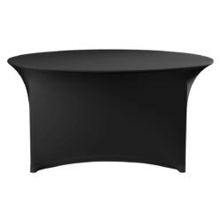 Față de masă rotundă elegantă - Ø 1500x760 mm - negru | Hendi 814529, alegerea ideală pentru banchete, catering și alte evenimente.