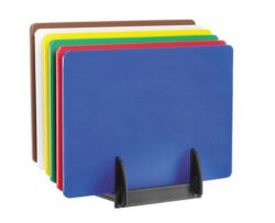 Set 6 buc plăci de tăiat pe ambele fețe, cu suport | Hendi 825686 se va potrivi în orice bucătărie profesională sau acasă.
