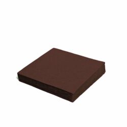 Șervețel cu 2 straturi maro 33 x 33 cm [50 buc]