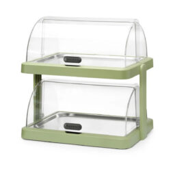 Vitrină dublă Roll top - 480x355 mm - verde - UNIQ | Hendi 871973