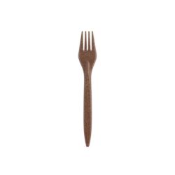 Furculiță de unică folosință 18 cm - bio-compozit premium | 100 buc