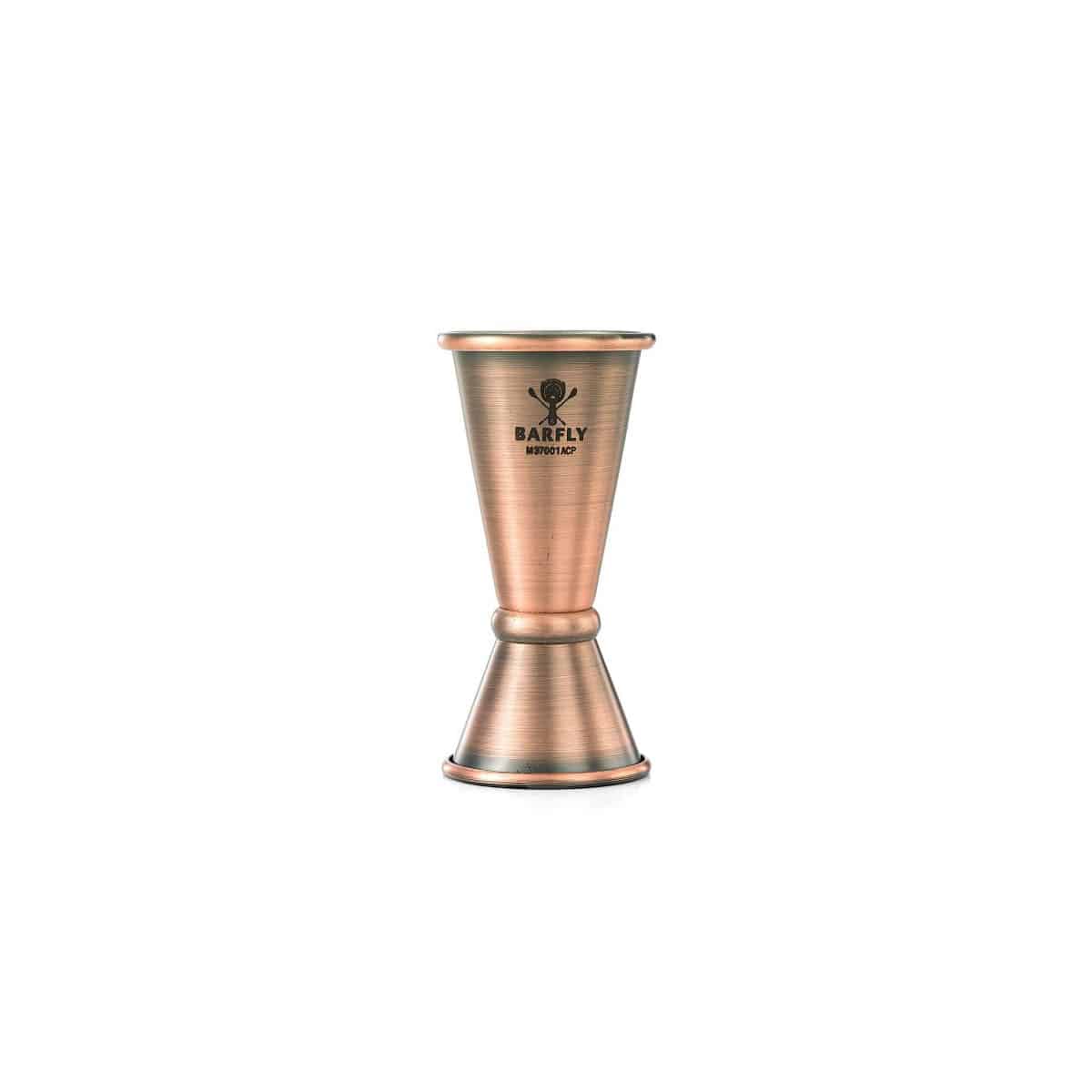 Pahar dozator de bar 20/40 ml - cupru | BarUp 593486