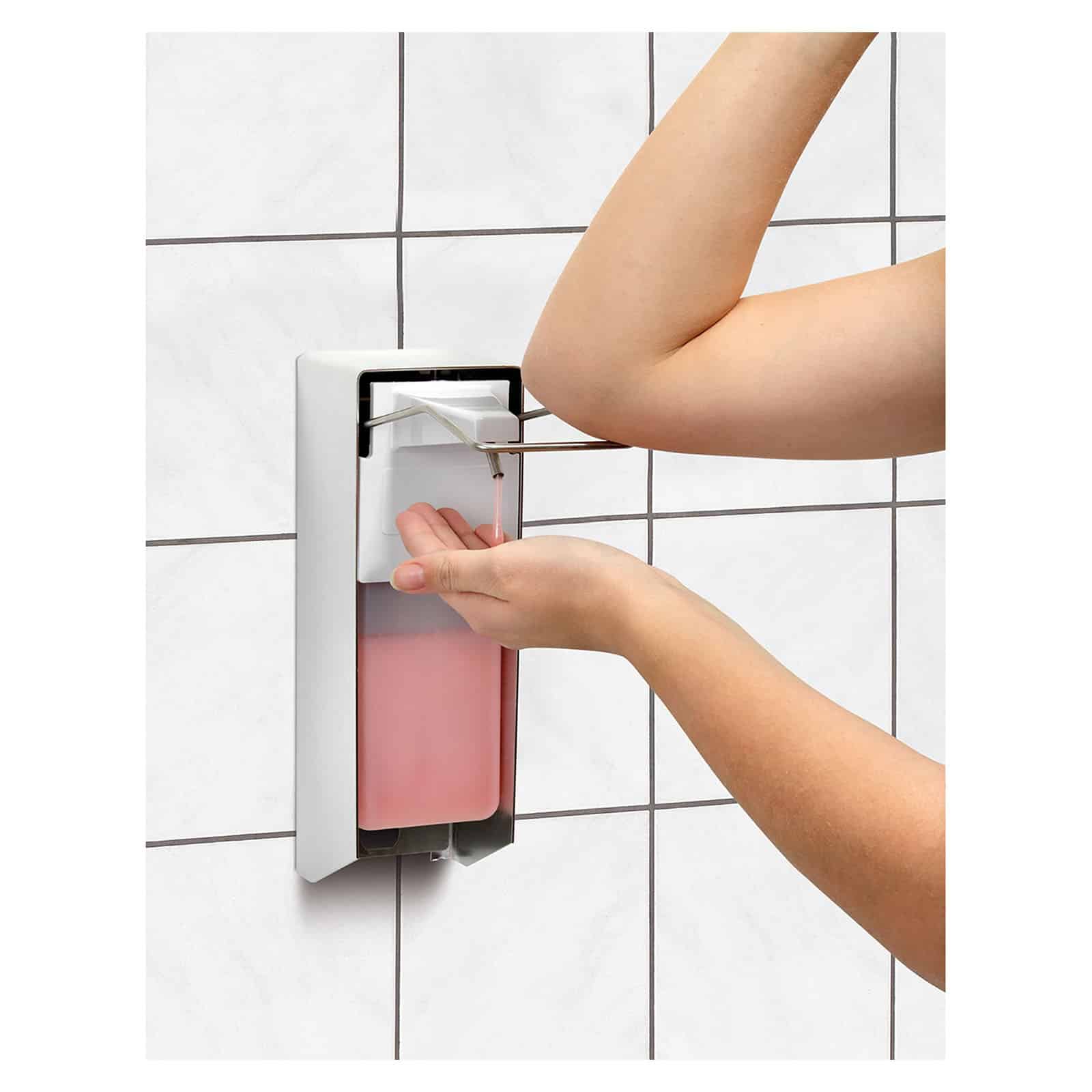 Dozator Bartscher de săpun lichid, 1 l, acționare cu cotul | 850008