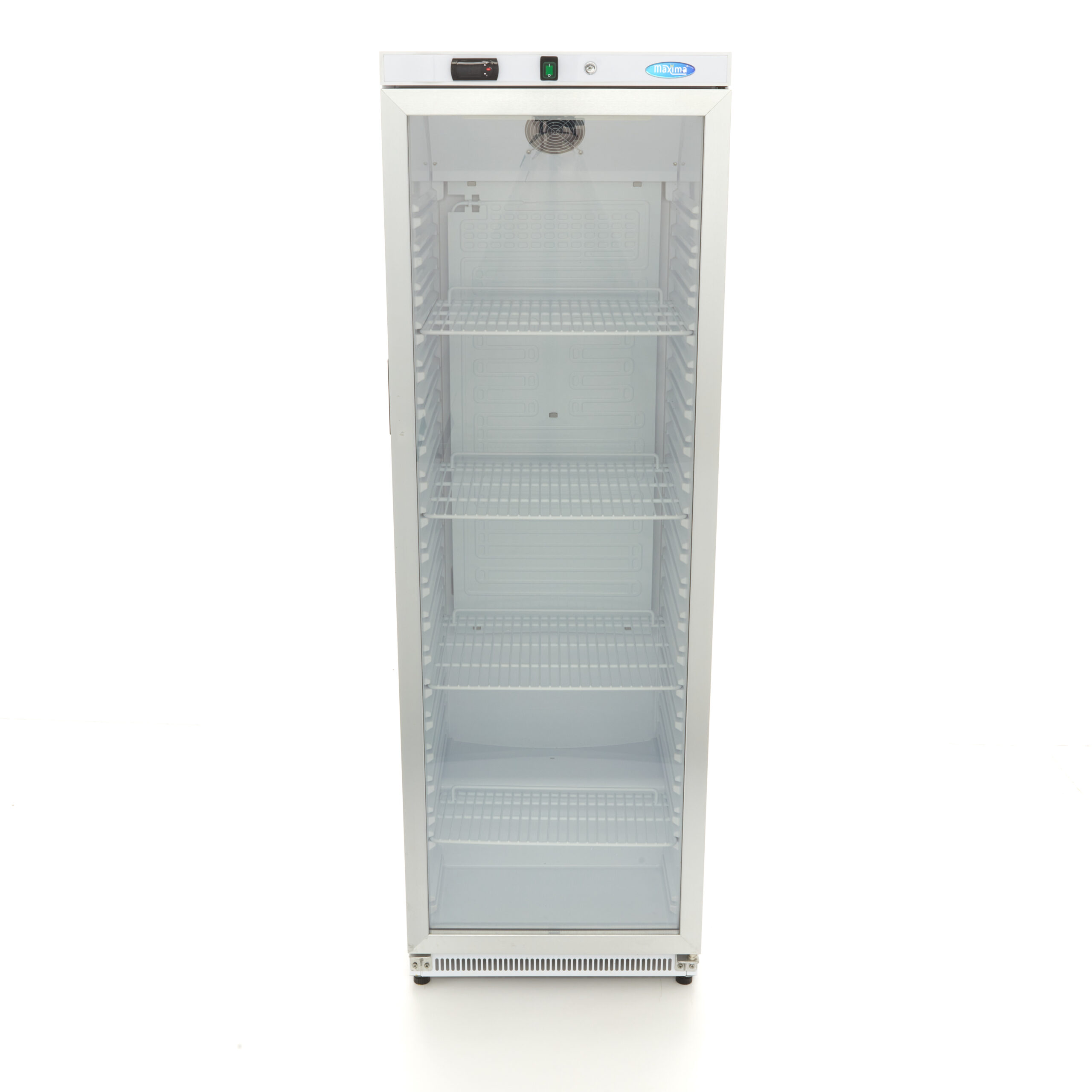 Dulap frigorific 400 l ușă din sticlă alb Maxima 09405018 2 scaled 1
