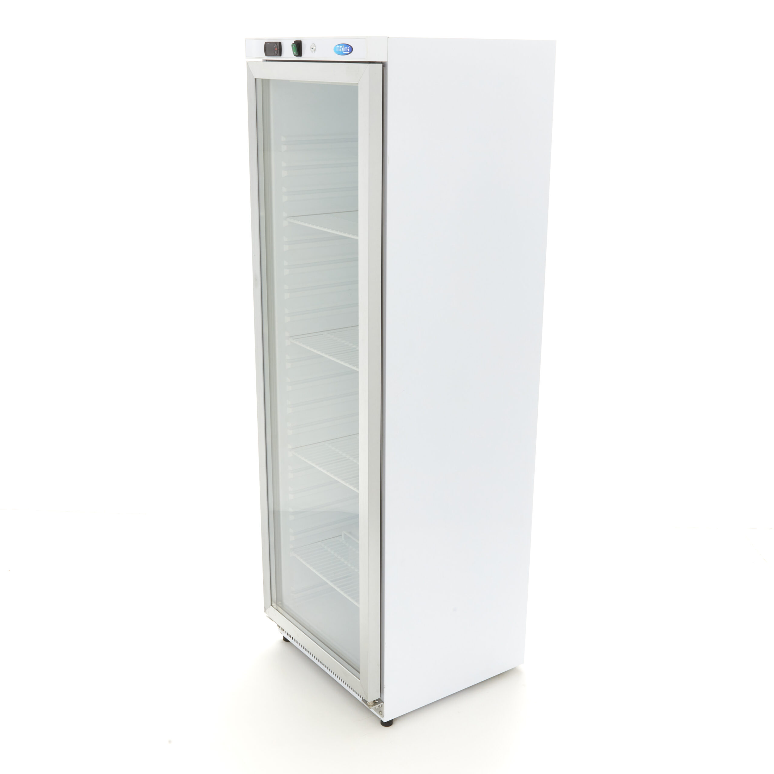 Dulap frigorific 400 l ușă din sticlă alb Maxima 09405018 4 scaled 1