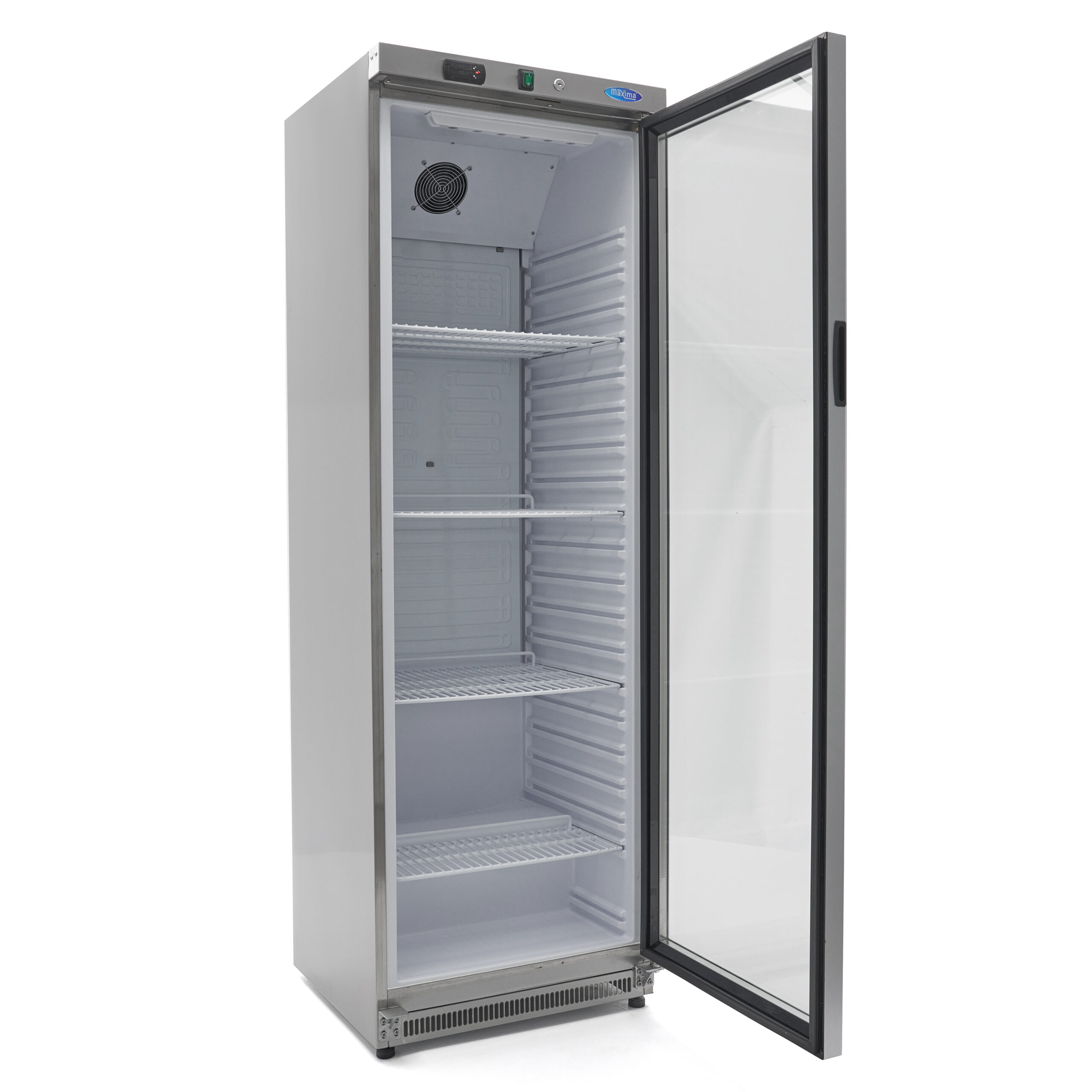 Dulap frigorific 400 l ușă din sticlă inox Maxima 09405022 6 scaled 1
