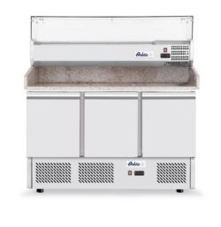 Masă frigorifică pentru pizza cu blat de granit - 420 L | Arktic 232033