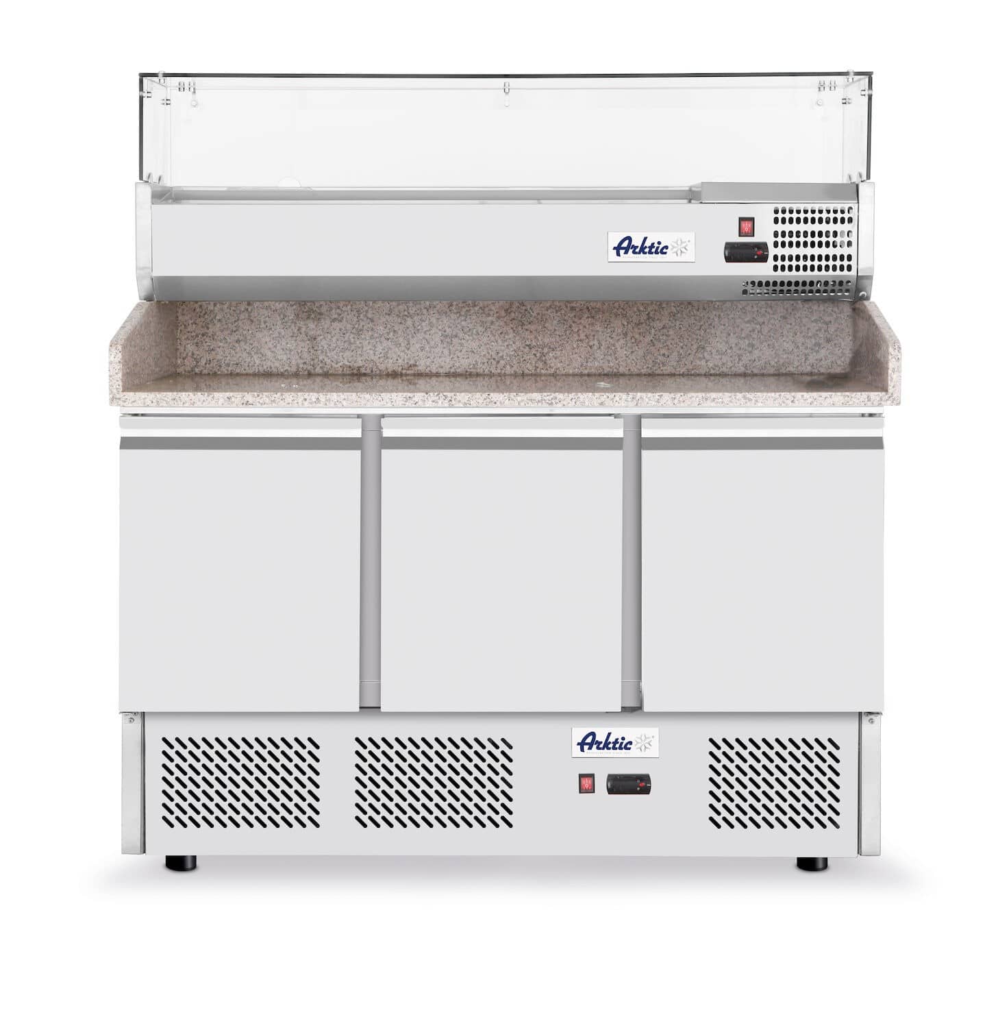 Masă frigorifică pentru pizza cu blat de granit - 420 L | Arktic 232033
