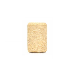 Dop de sticlă drept din plută presată, culoare naturală, dimensiuni 38x23 mm.
