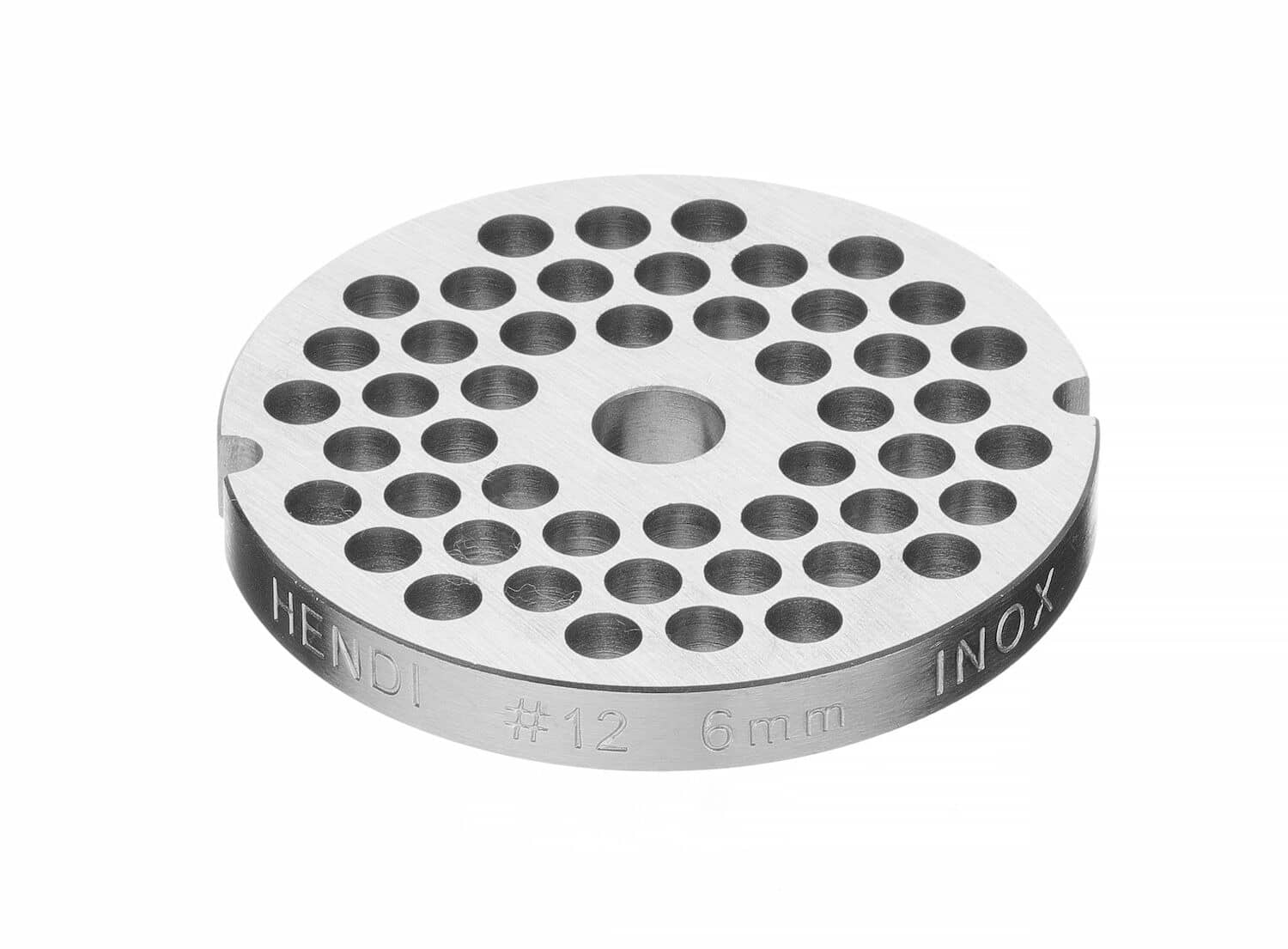 Disc din oțel inoxidabil pentru mașinile de tocat carne 210802 și 282199, diametru 6 mm.