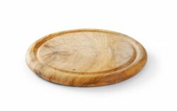 Platou de servire - Ø 260 mm | Hendi 505397 Platoul de servire - Ø 260 mm | Hendi 505397 din lemn de măslin se remarcă în primul rând printr-un design original, datorită căruia va decora orice masă și va servi drept fundal elegant pentru gustări.