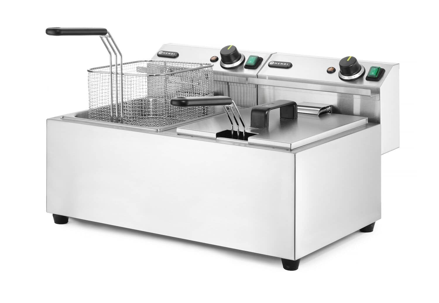 Friteuză electrică - Profi Line - 2 x 8 L - 230V/7000W | Hendi 207307 - imagine 3