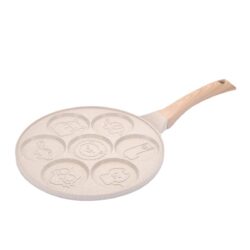 Tigaie cu inducție pentru clătite, 26 cm, cu animăluțe de 6,5 cm | Gastrokitchen - are înveliș antiaderent, potrivită pentru toate tipurile de plite, fără substanțe nocive.