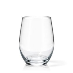 Pahar transparent din sticlă 500 ml, bază robustă, diametru 7,6 cm, înălțime 12,5 cm.