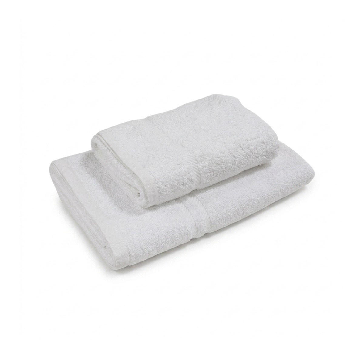 Prosop de hotel alb, 50x100 cm, din bumbac organic, cu gramaj de 500 g/m².