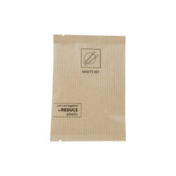 Set de igienă în ambalaj din hârtie ECO KRAFT, o alegere practică pentru camerele de hotel.