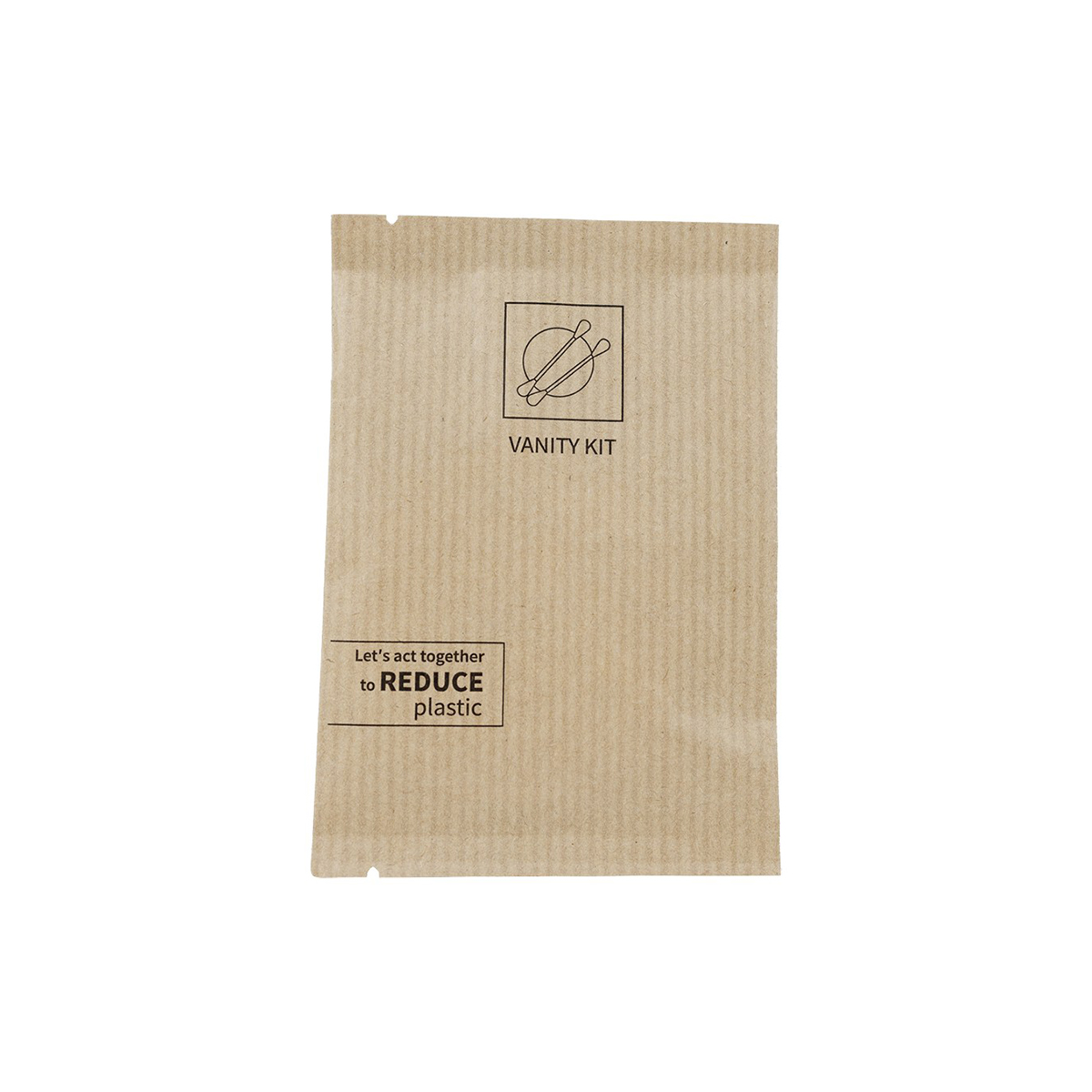 Set de igienă în ambalaj din hârtie ECO KRAFT, o alegere practică pentru camerele de hotel.