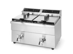 Friteuză cu inducție Profi Line cu robinet - 2 x 8 l | Hendi 215029