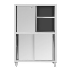Dulap din inox pentru bucătărie - 1200x500x1800 mm | RCDC-120