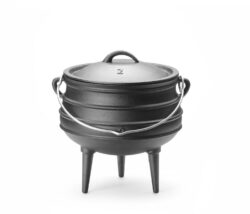 Vas de gulaș din fontă - negru - 6 L - Ø 245x(H)280 mm | Hendi 629291