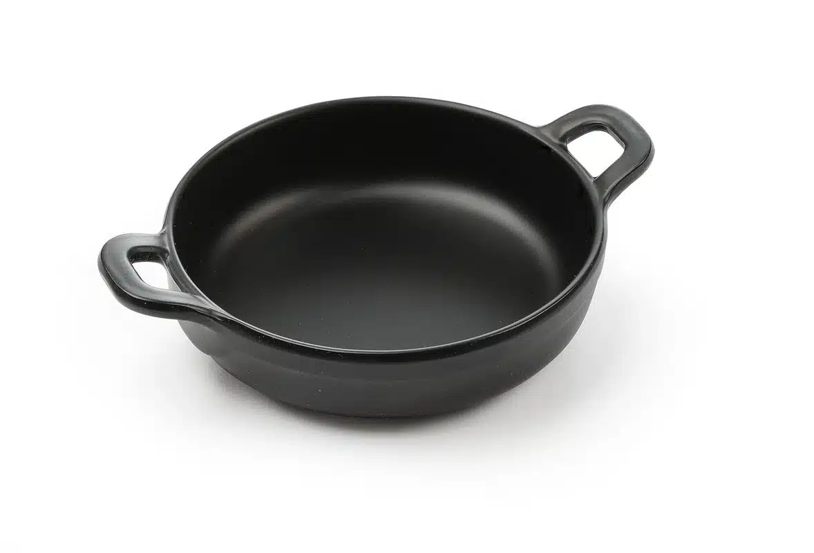Mini cratiță rotundă neagră - 150x115x37 mm | Hendi 564523