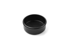 Bol pentru unt și sos - 3 buc - ø80 mm - negru | Hendi 564561