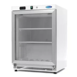 Dulap de congelare cu ușă din sticlă 200 l alb Maxima 09405007