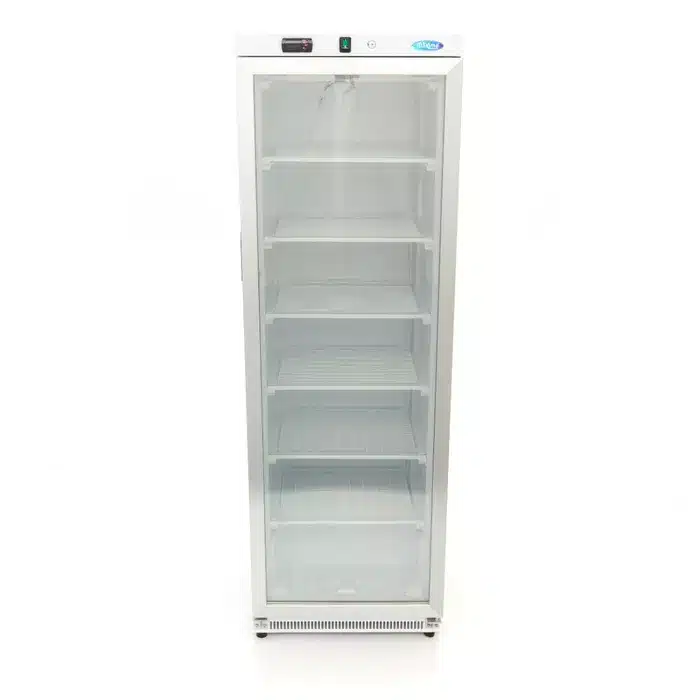 Dulap de congelare cu ușă din sticlă 400 l alb Maxima 09405019 2