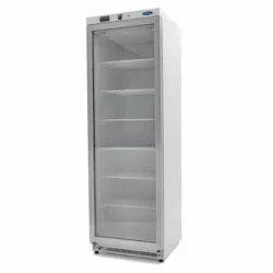 Dulap de congelare cu ușă din sticlă 400 l alb Maxima 09405019