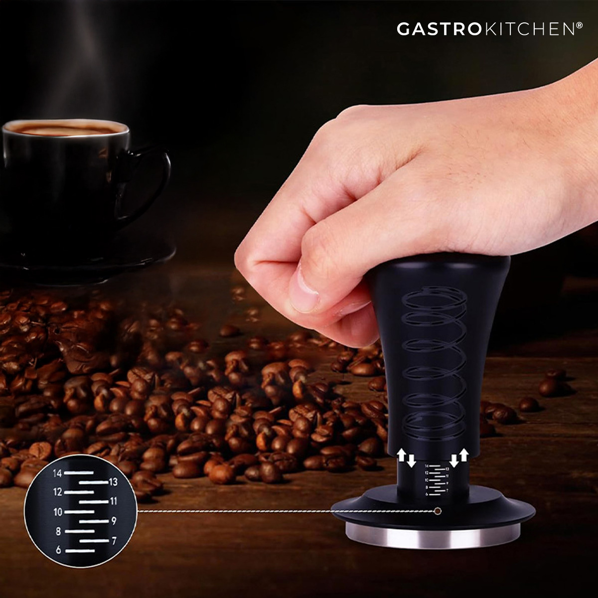 Tamper reglabil pentru cafea Ø 51 mm | Gastrokitchen 3